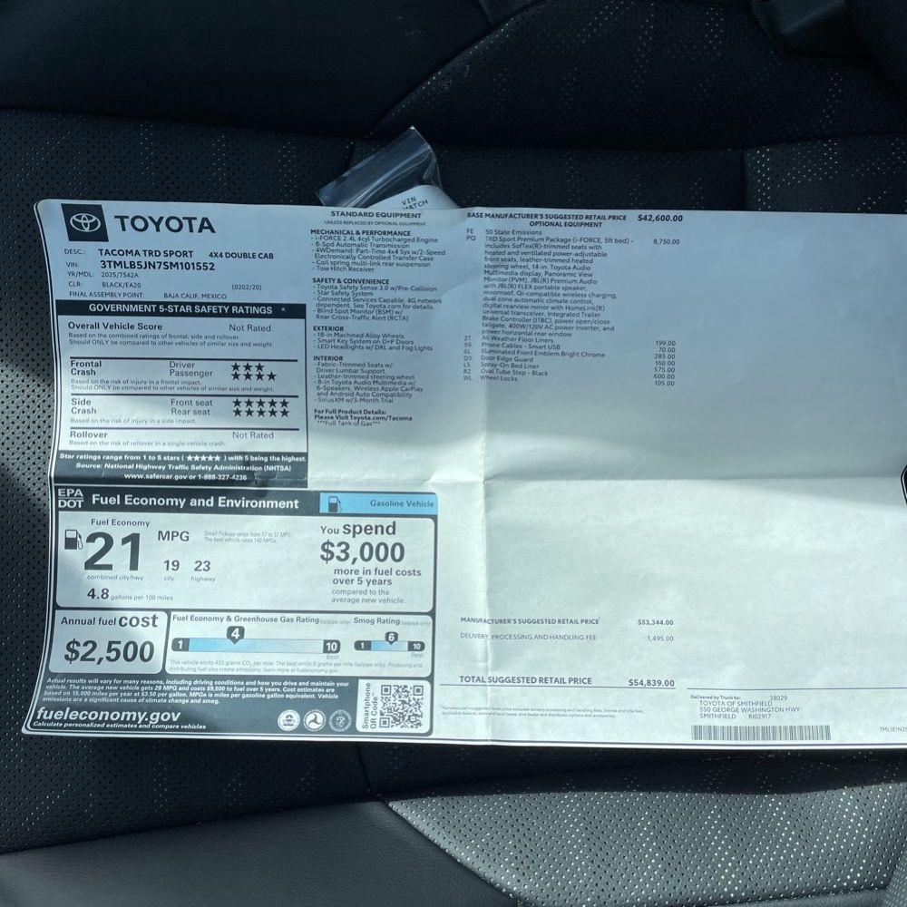 2025 Toyota Tacoma TRD Sport