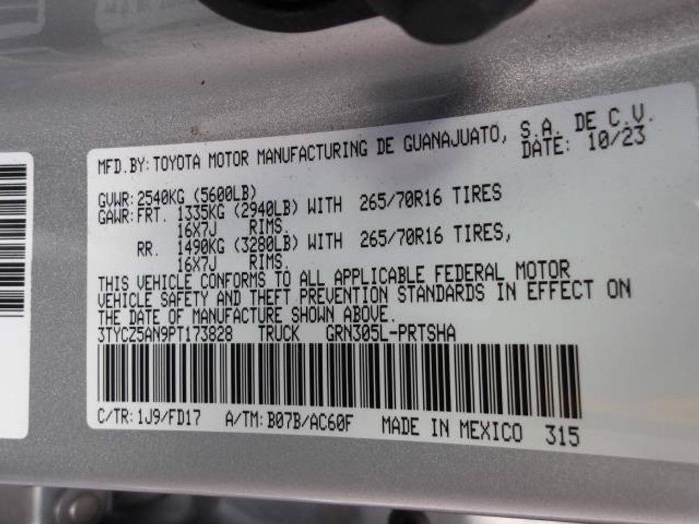 2023 Toyota Tacoma 4WD TRD Off Road