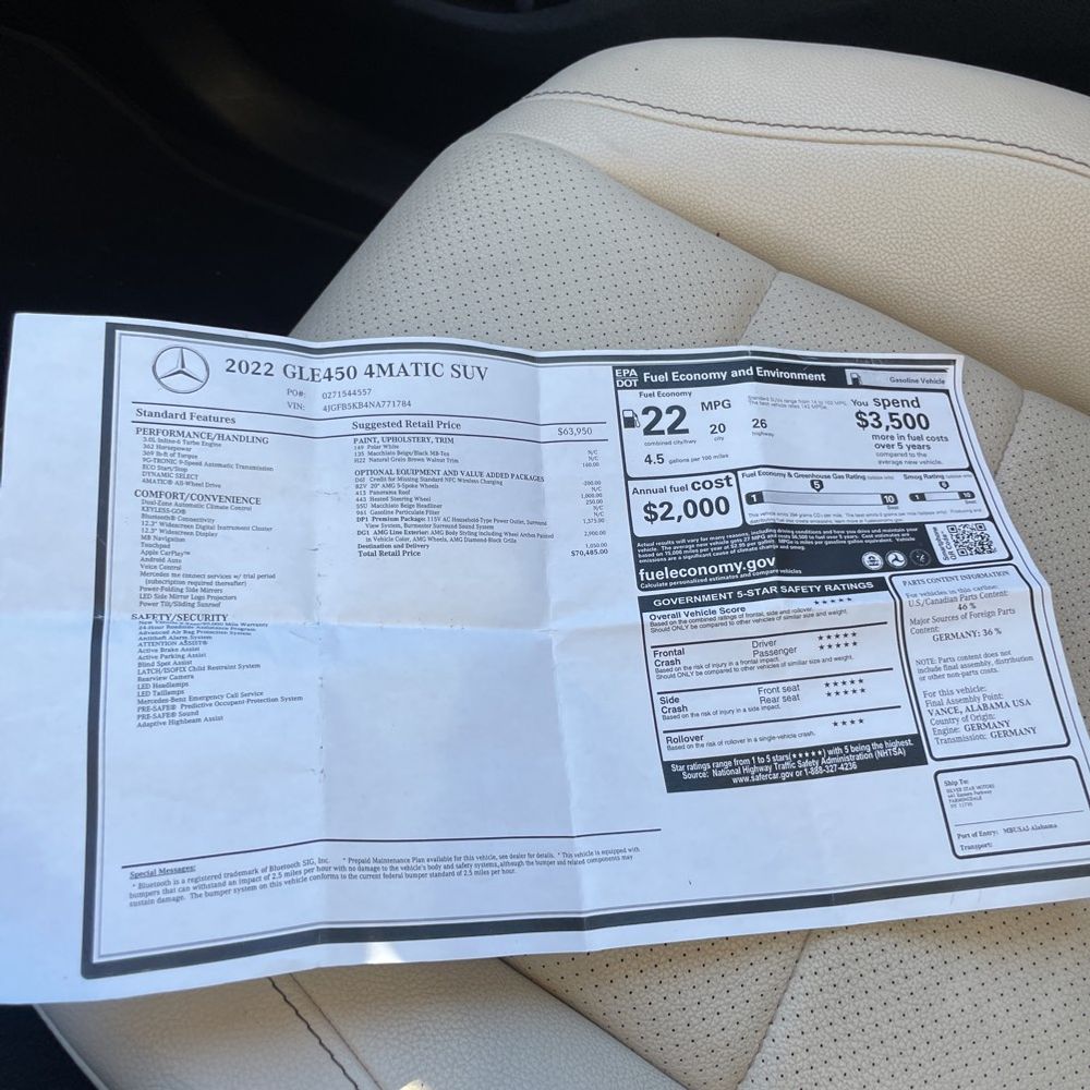 2022 Mercedes-Benz GLE GLE450