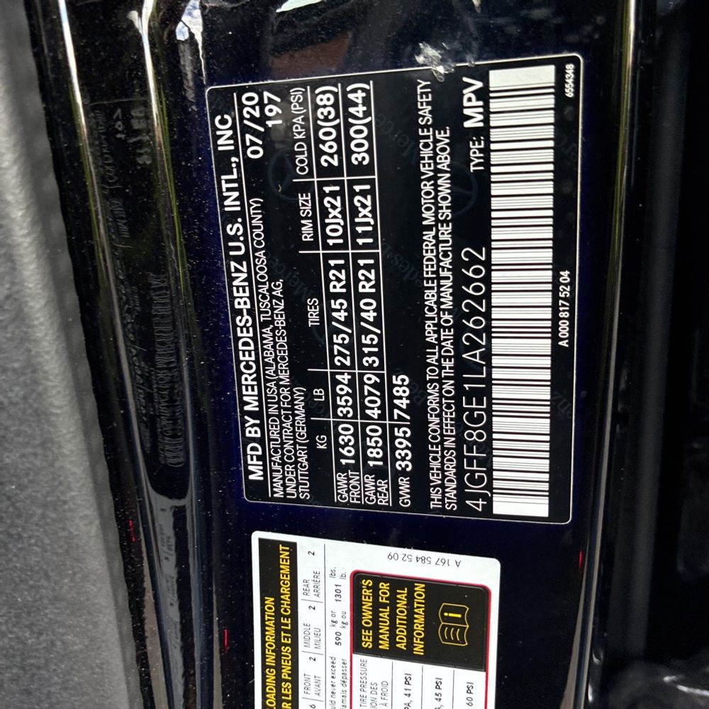 2020 Mercedes-Benz GLS GLS 580