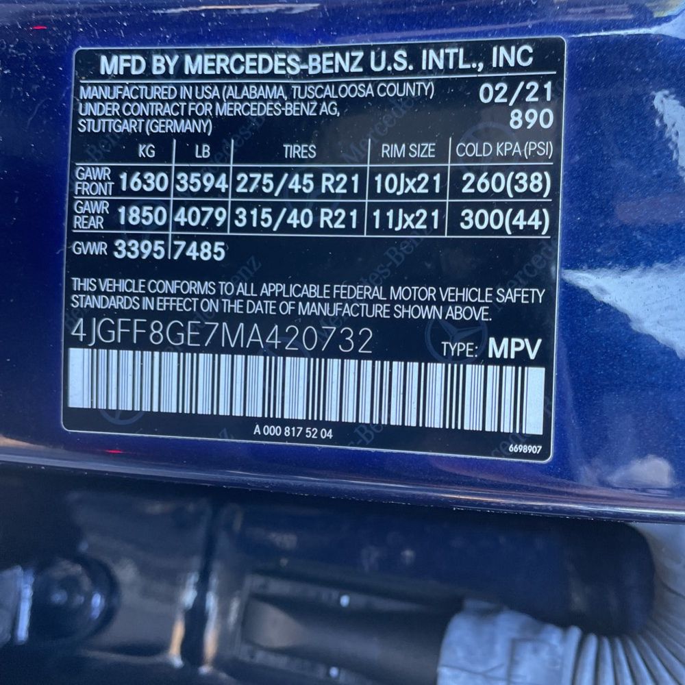 2021 Mercedes-Benz GLS GLS 580