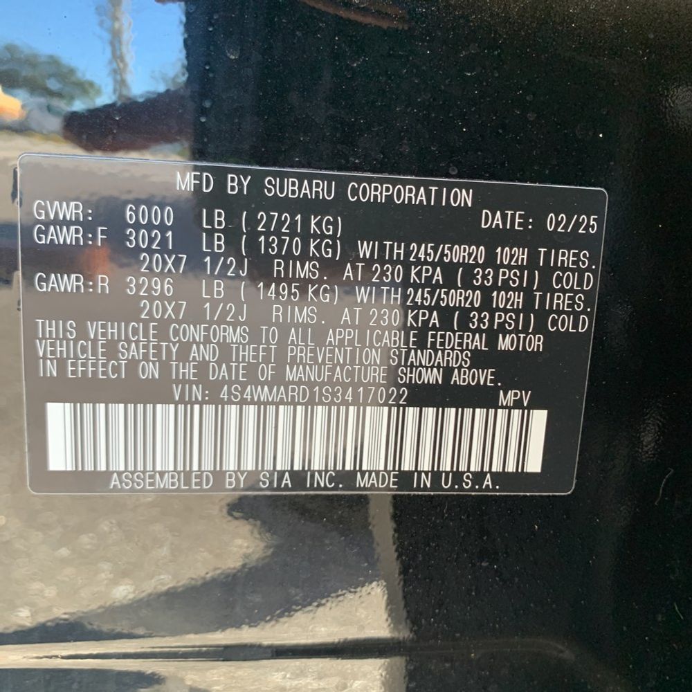2025 Subaru Ascent Bronze Edition