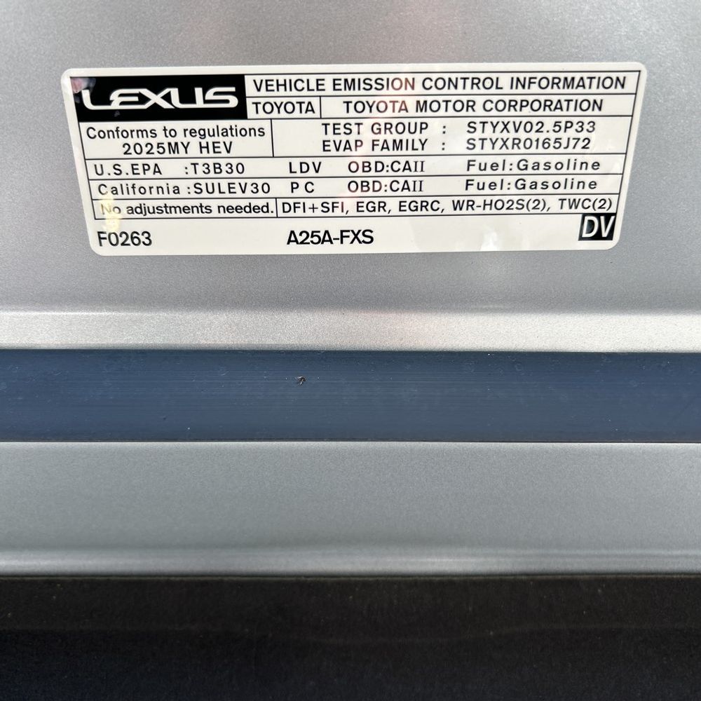 2025 Lexus ES 300h Base