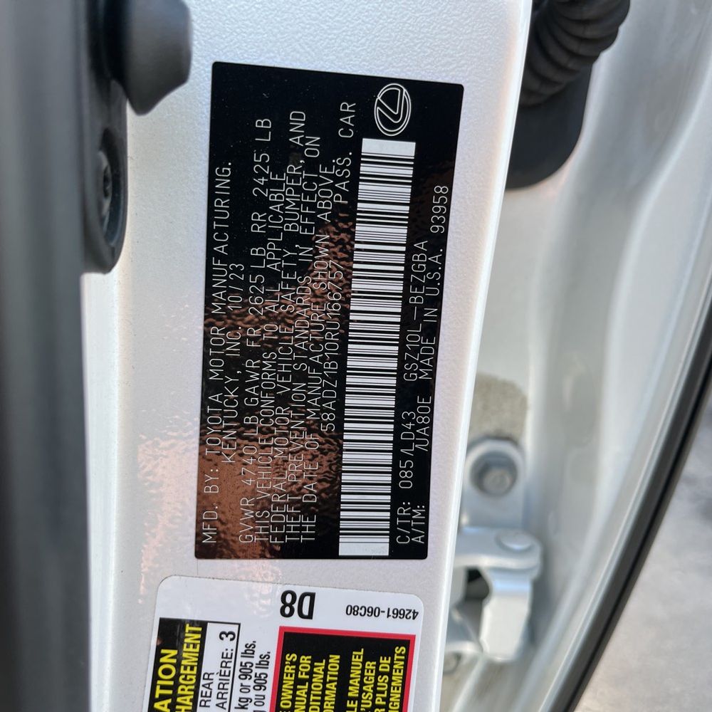 2024 Lexus ES 350 Base