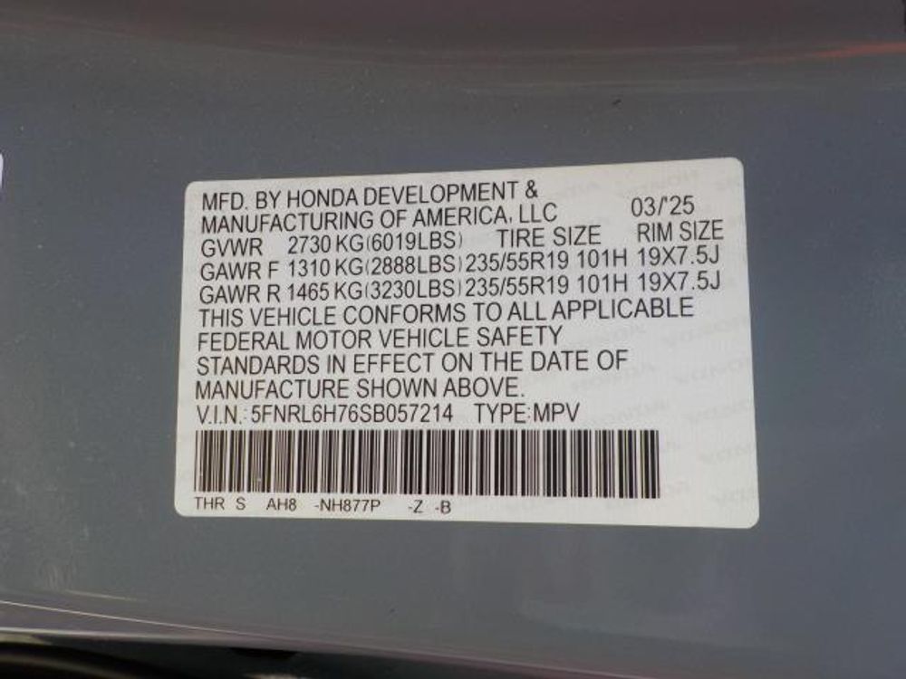 2025 Honda Odyssey Sport-L