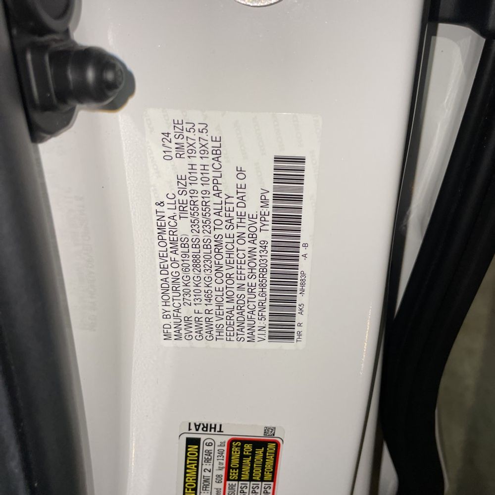 2024 Honda Odyssey Touring