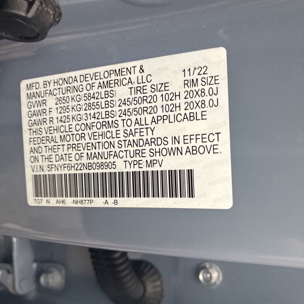 2022 Honda Pilot SE