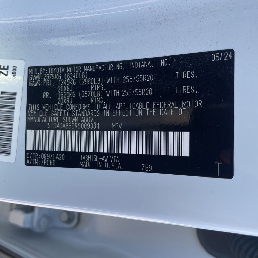 2024 Toyota Grand Highlander Hybrid MAX Limited