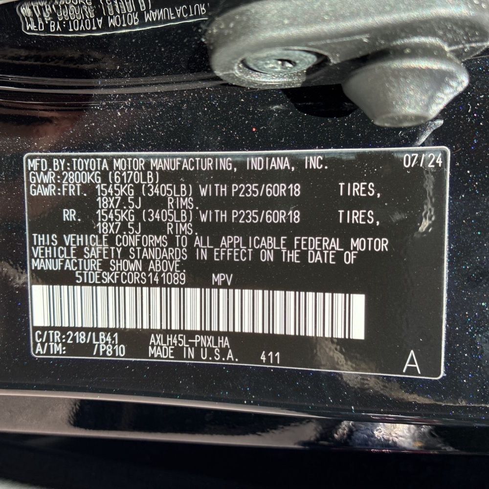 2024 Toyota Sienna Platinum 7-Passenger