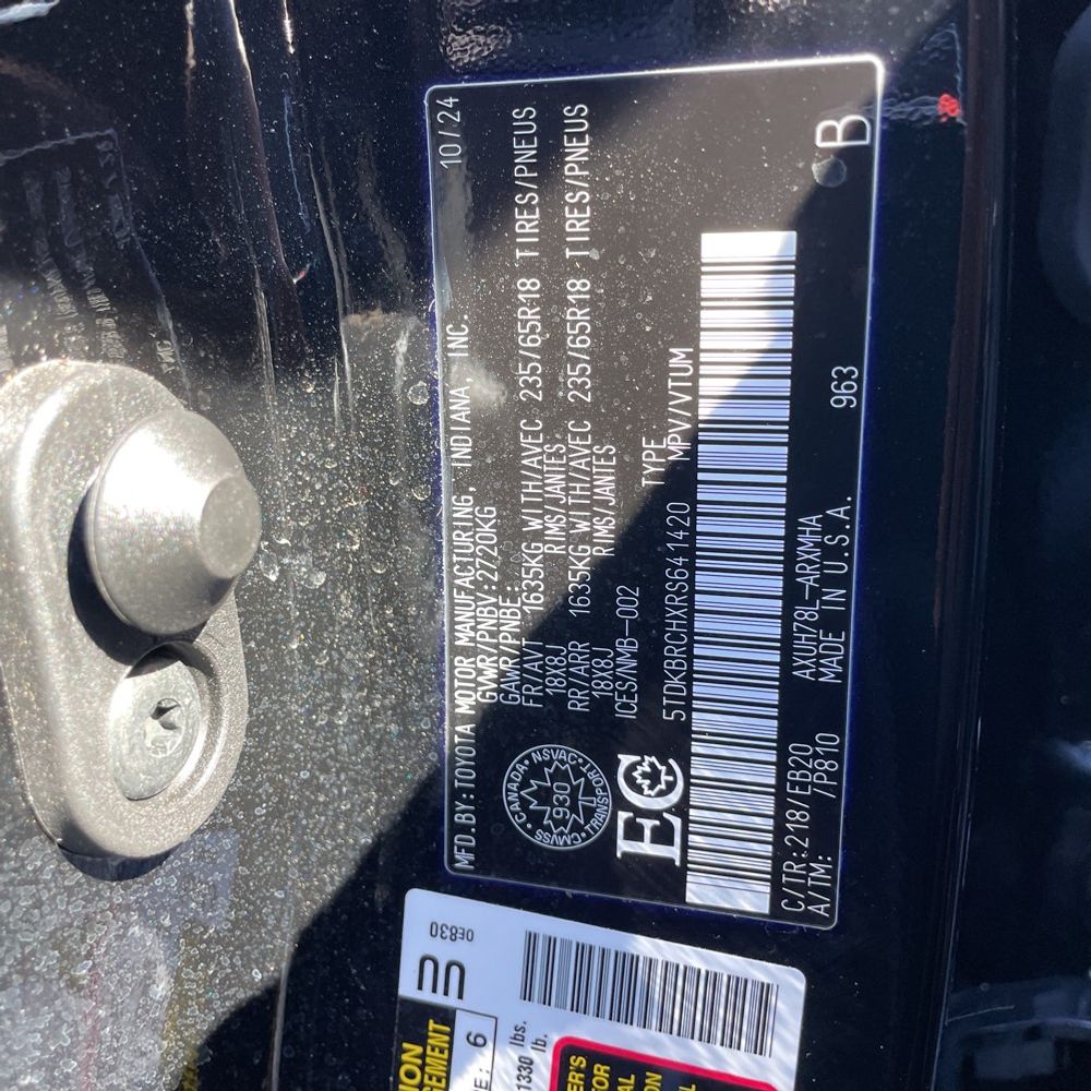 2024 Toyota Highlander Hyb XLE