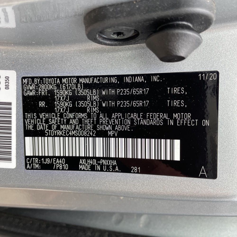 2021 Toyota Sienna XLE 7-Passenger