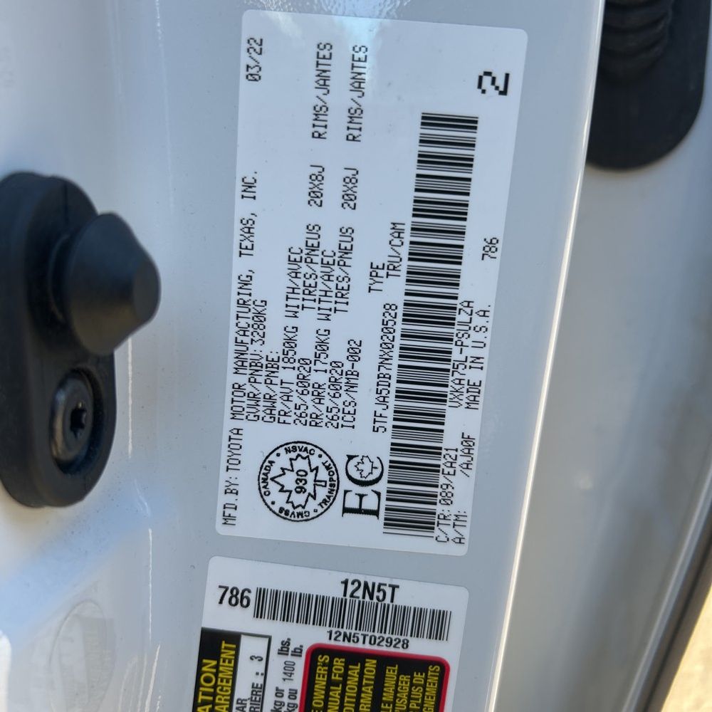 2022 Toyota Tundra Limited