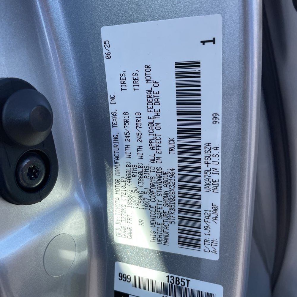 2025 Toyota Tundra SR