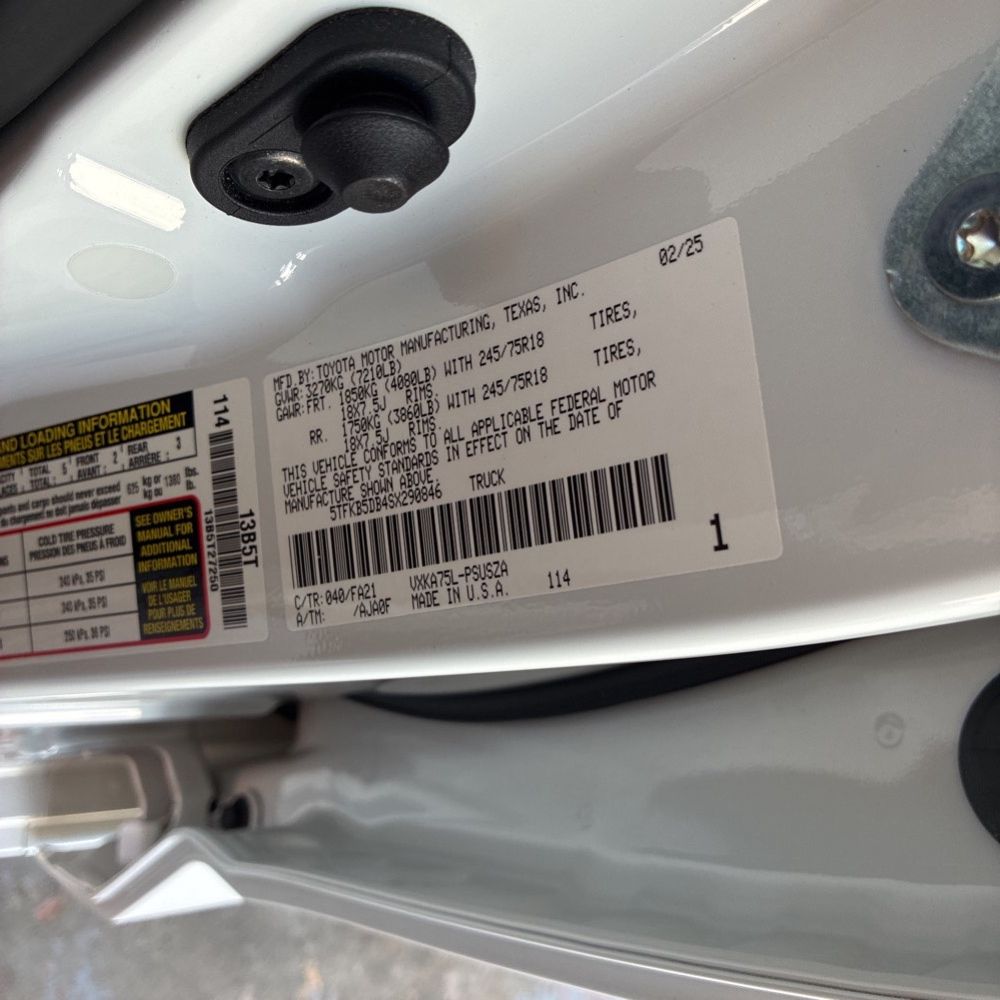 2025 Toyota Tundra SR