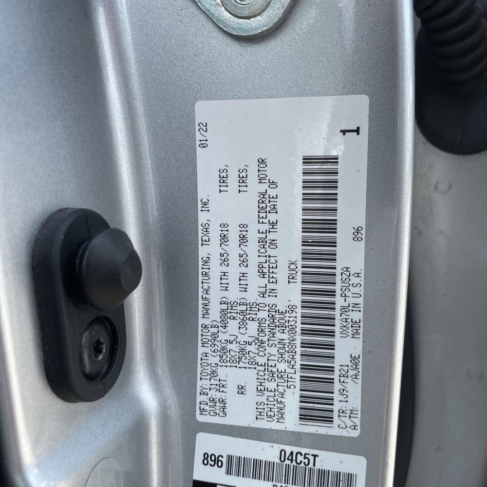 2022 Toyota Tundra SR5