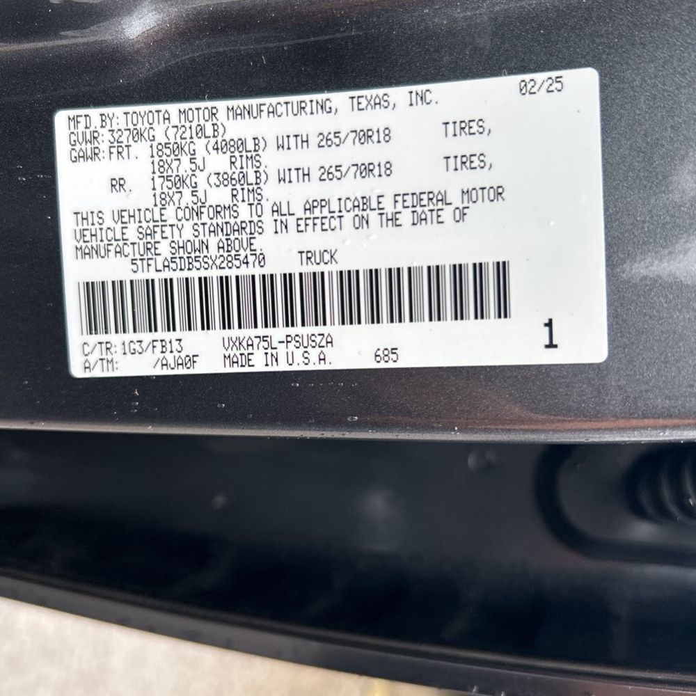 2025 Toyota Tundra SR5
