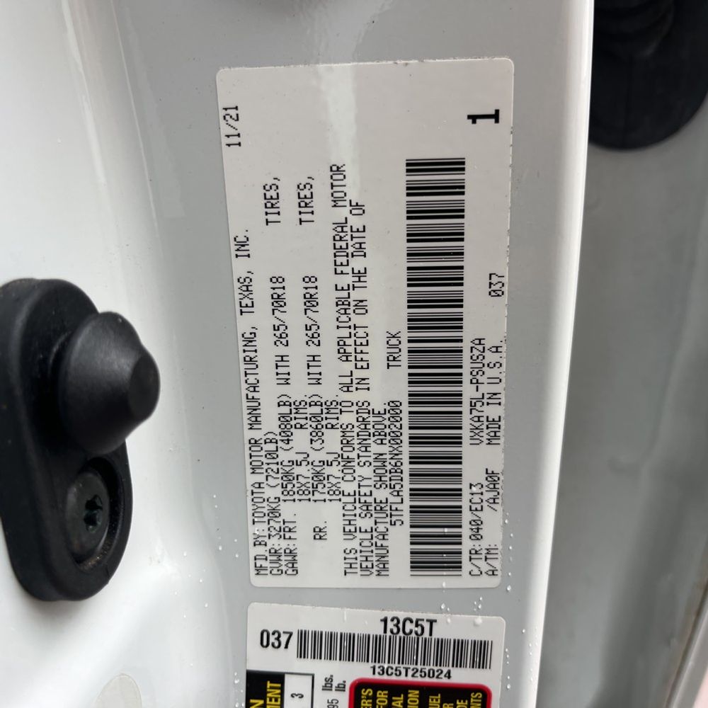2022 Toyota Tundra SR5