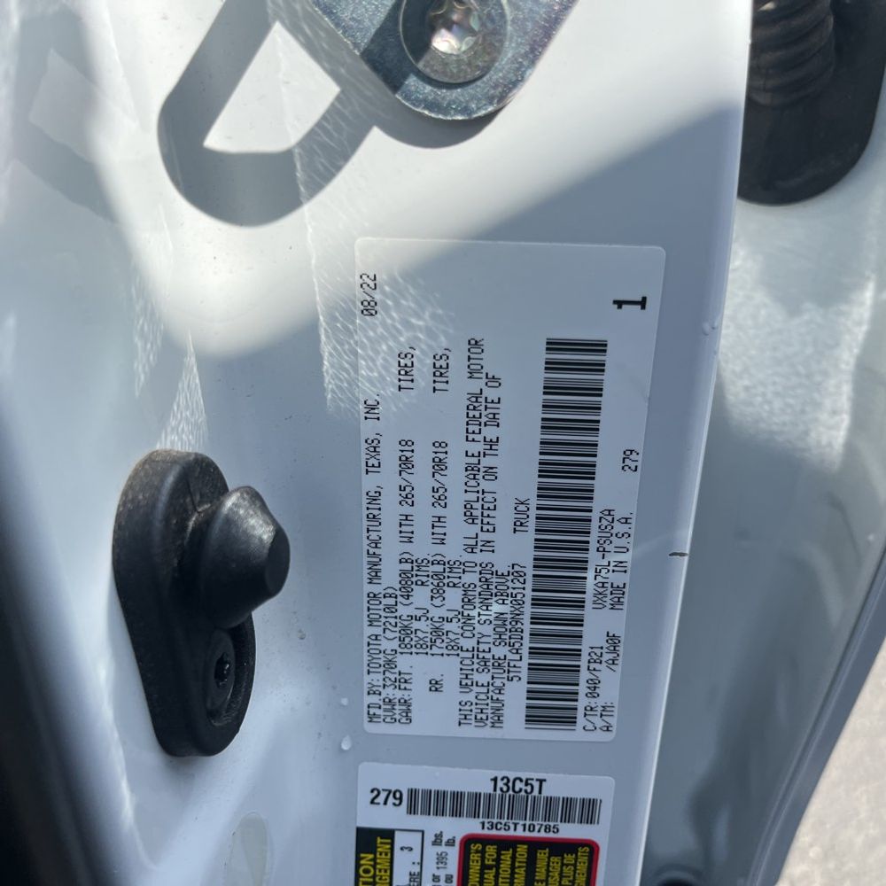 2022 Toyota Tundra SR5