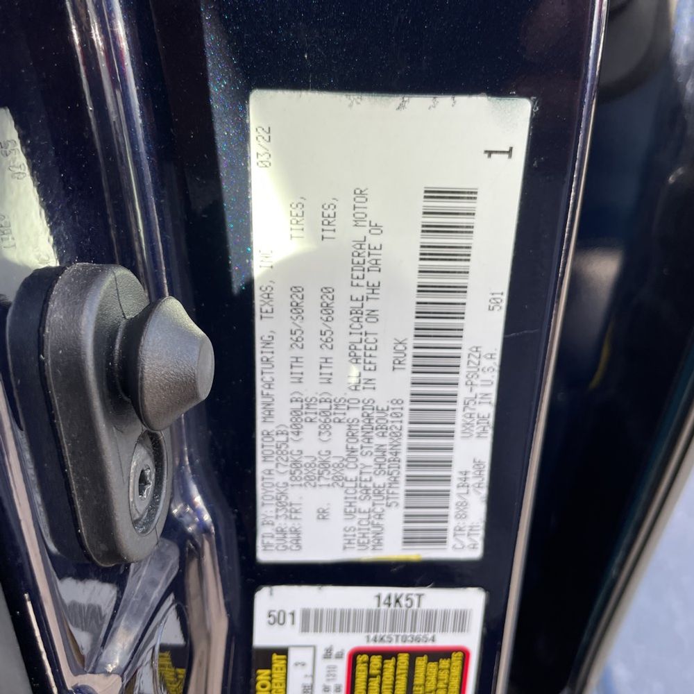 2022 Toyota Tundra 1794 Edition