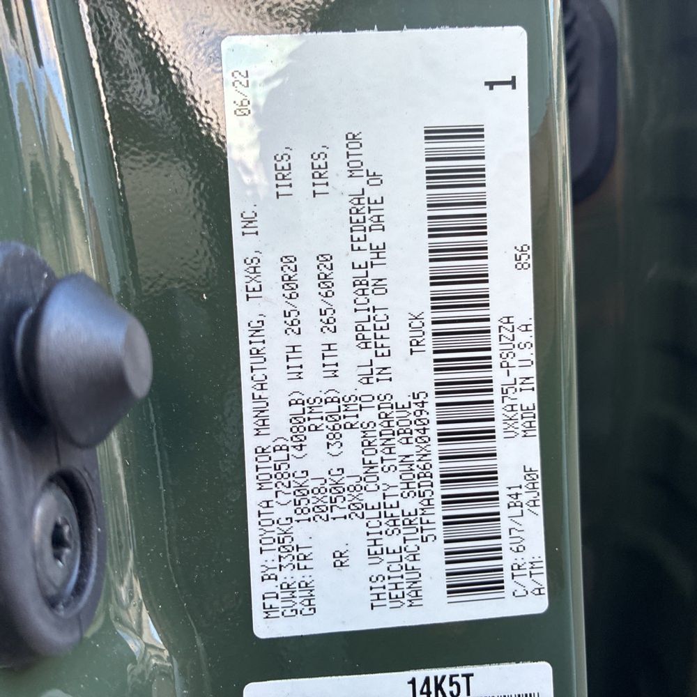 2022 Toyota Tundra 1794 Edition