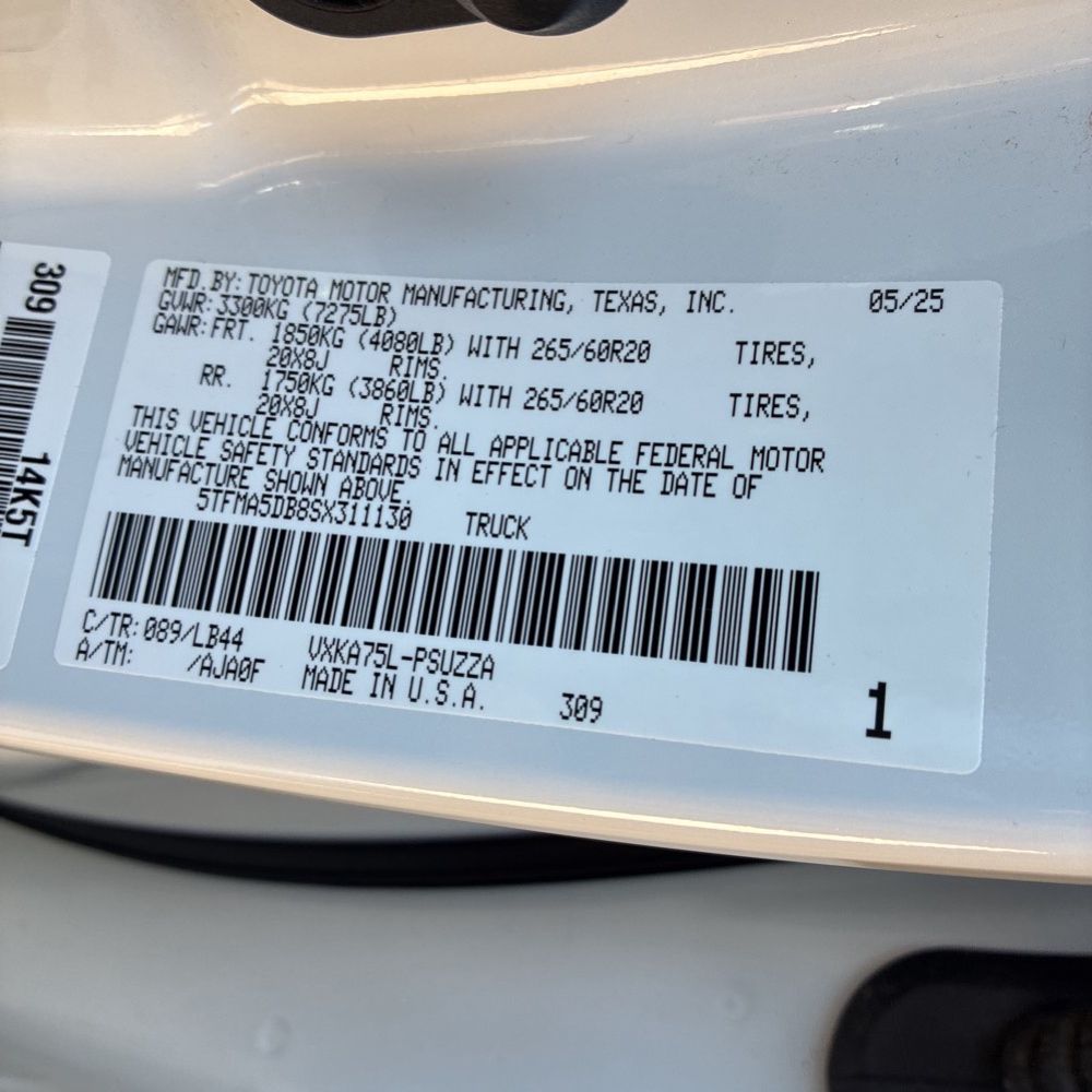 2025 Toyota Tundra 1794 Edition