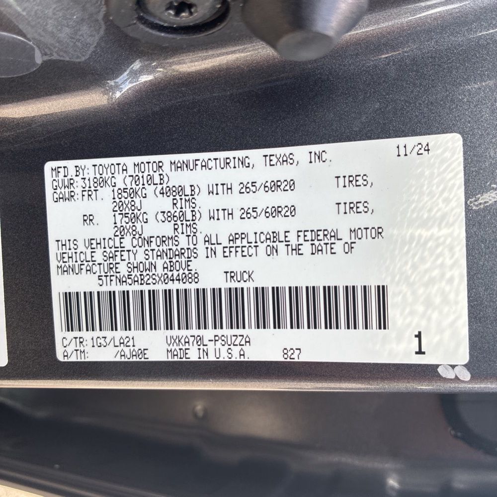 2025 Toyota Tundra Platinum