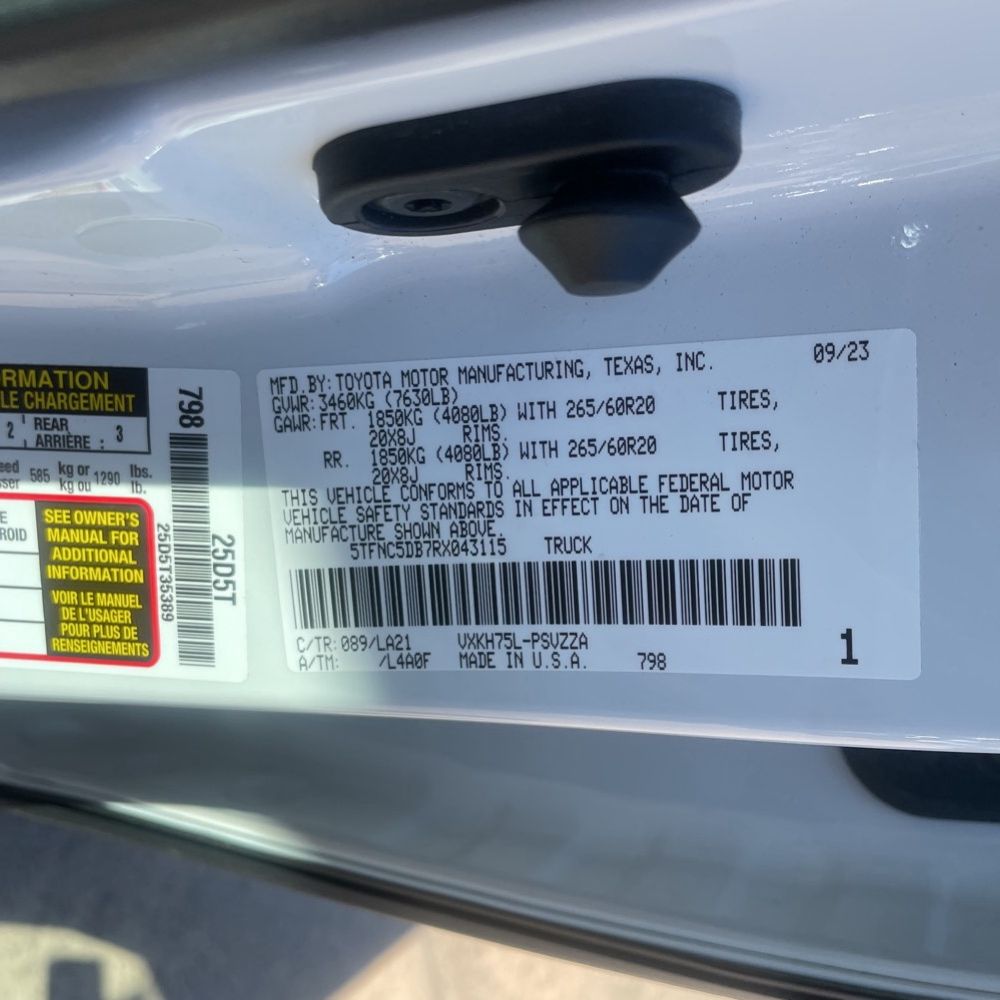 2024 Toyota Tundra Platinum HV
