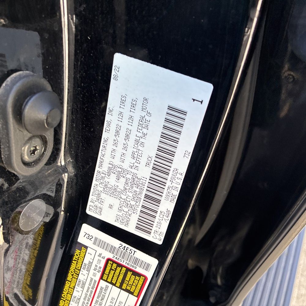2022 Toyota Tundra Capstone HV