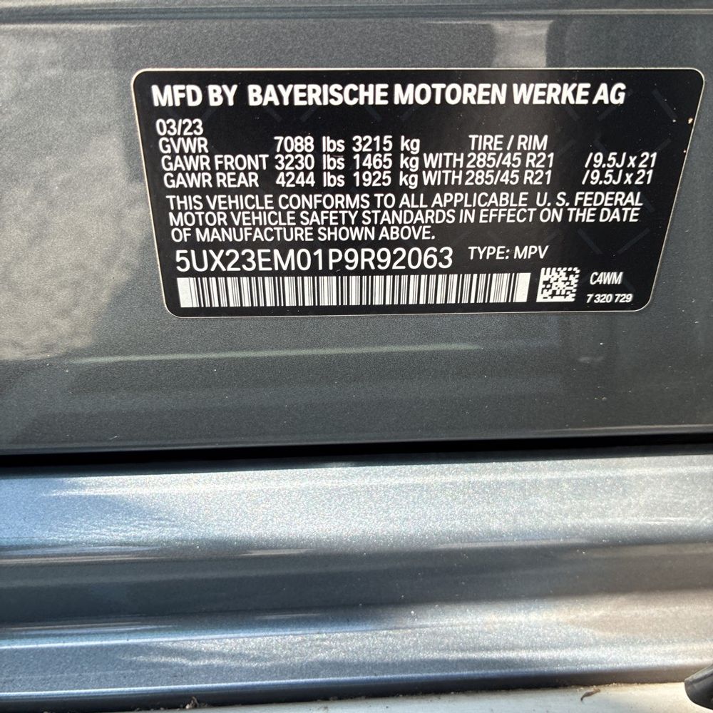 2023 BMW X7 XDrive40i