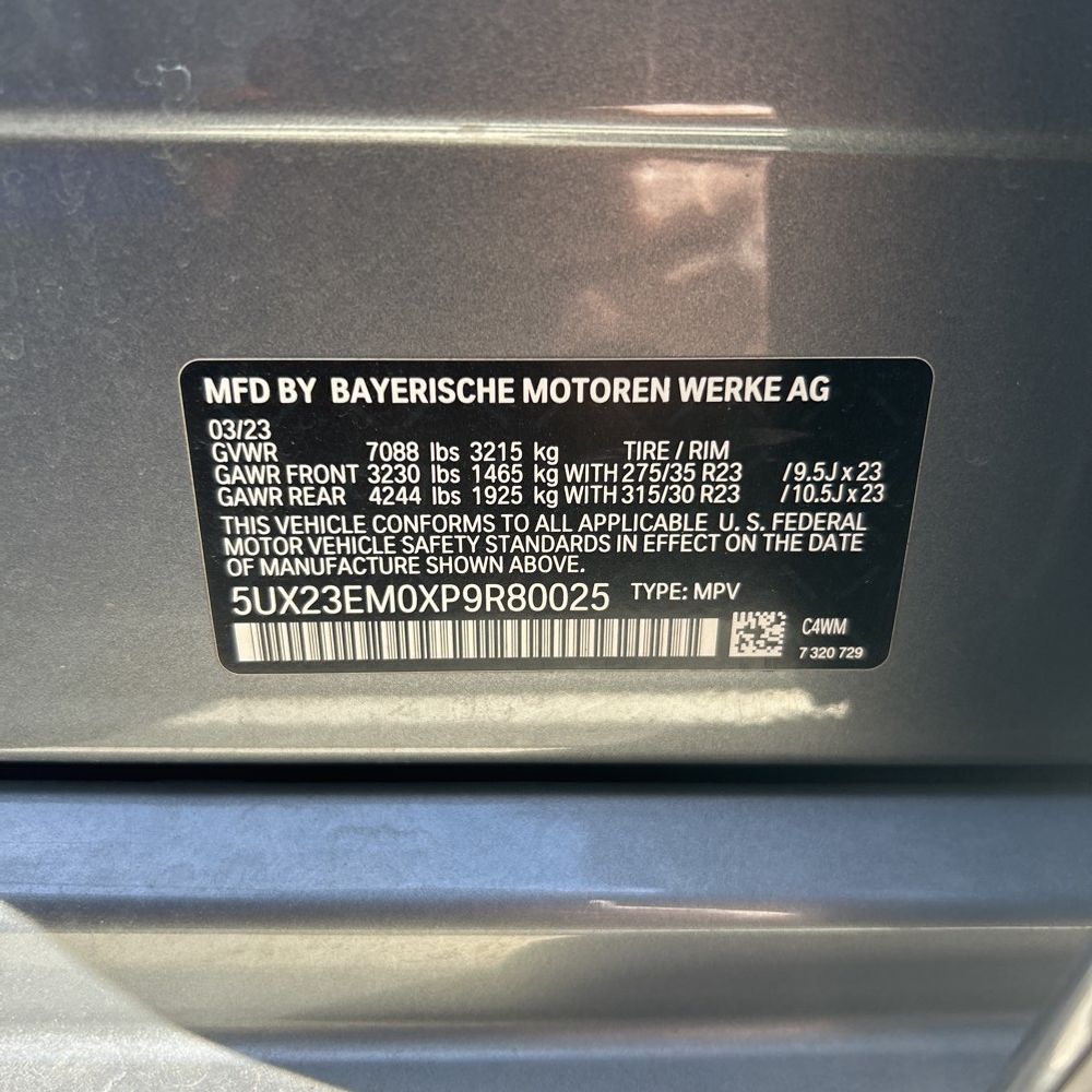 2023 BMW X7 XDrive40i