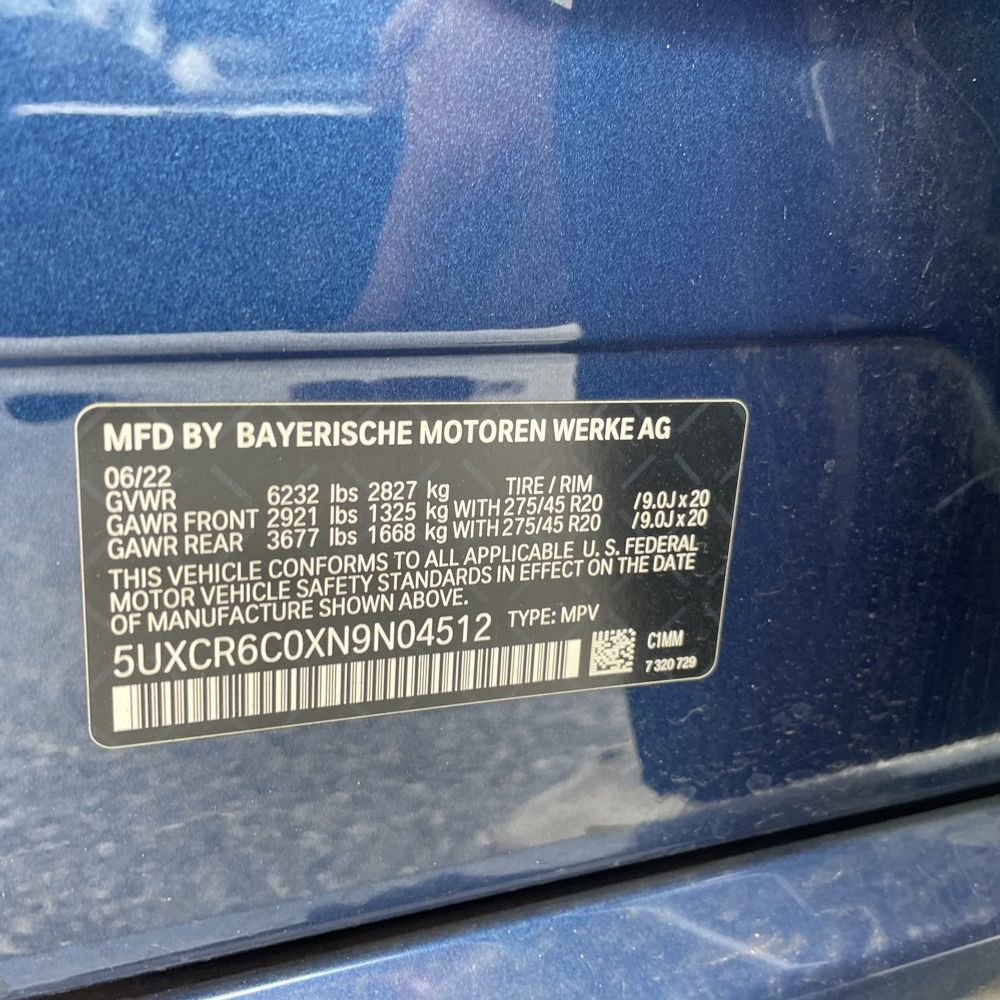 2022 BMW X5 XDrive40i