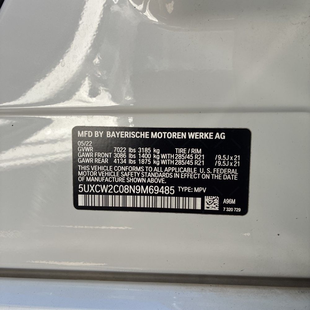 2022 BMW X7 XDrive40i