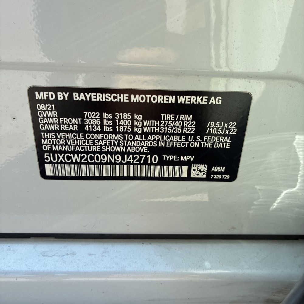 2022 BMW X7 XDrive40i