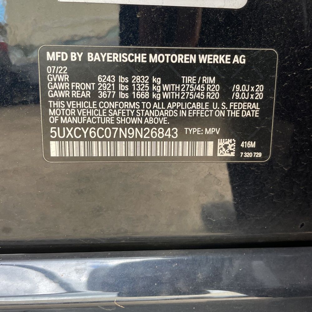 2022 BMW X6 XDrive40i