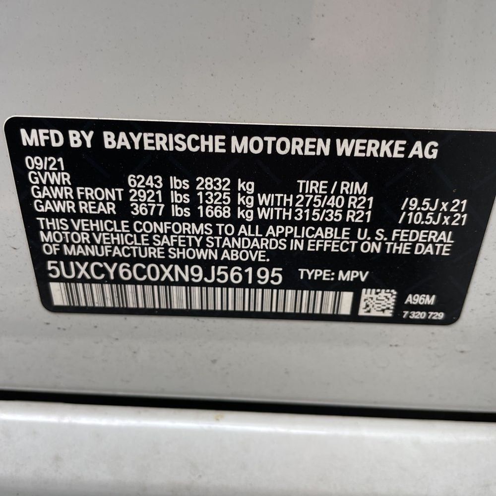 2022 BMW X6 XDrive40i