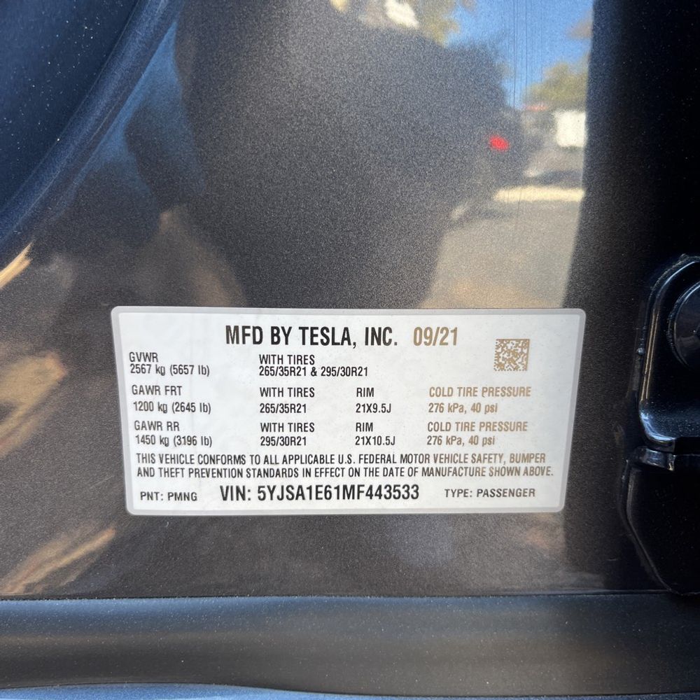 2021 Tesla Model S Plaid