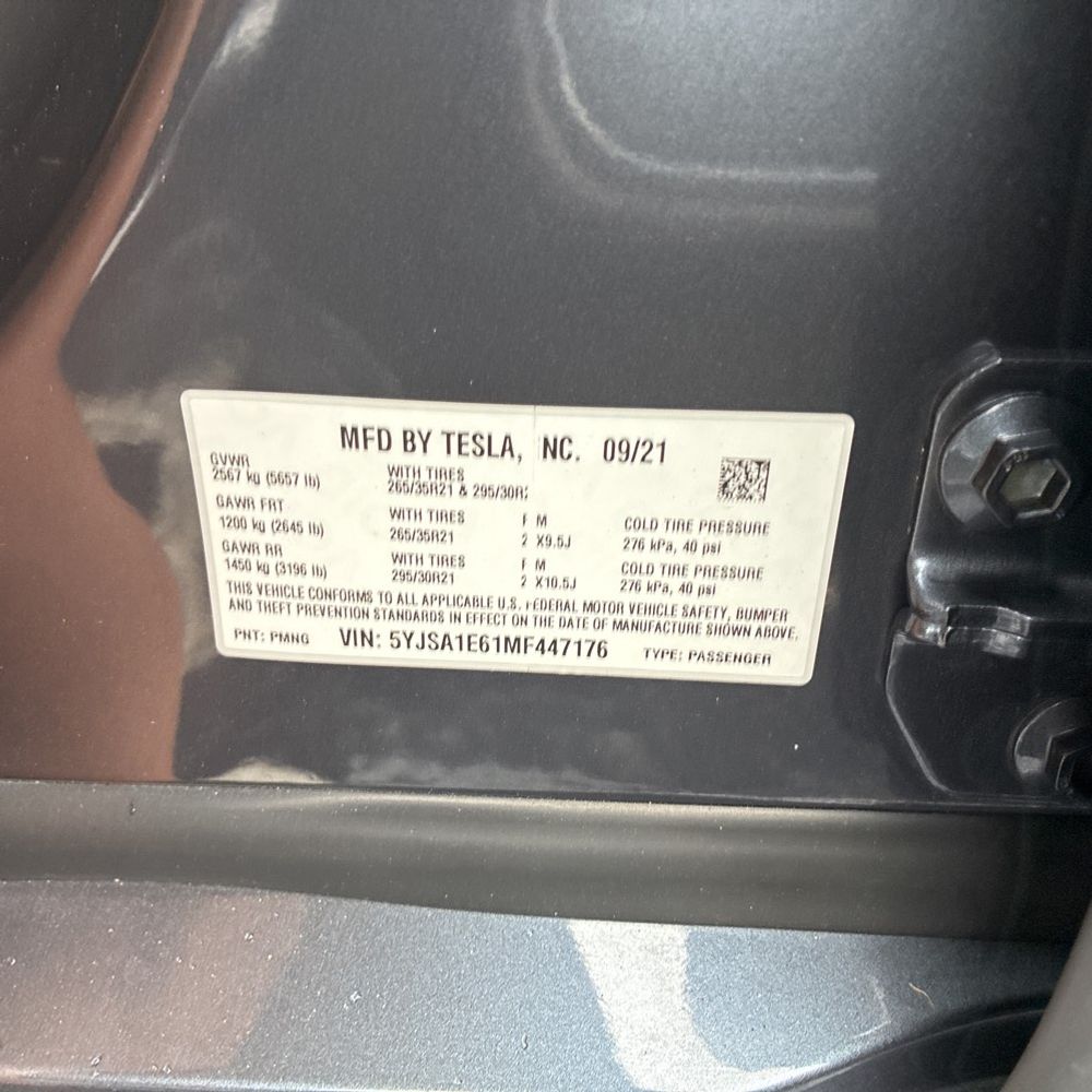 2021 Tesla Model S Plaid