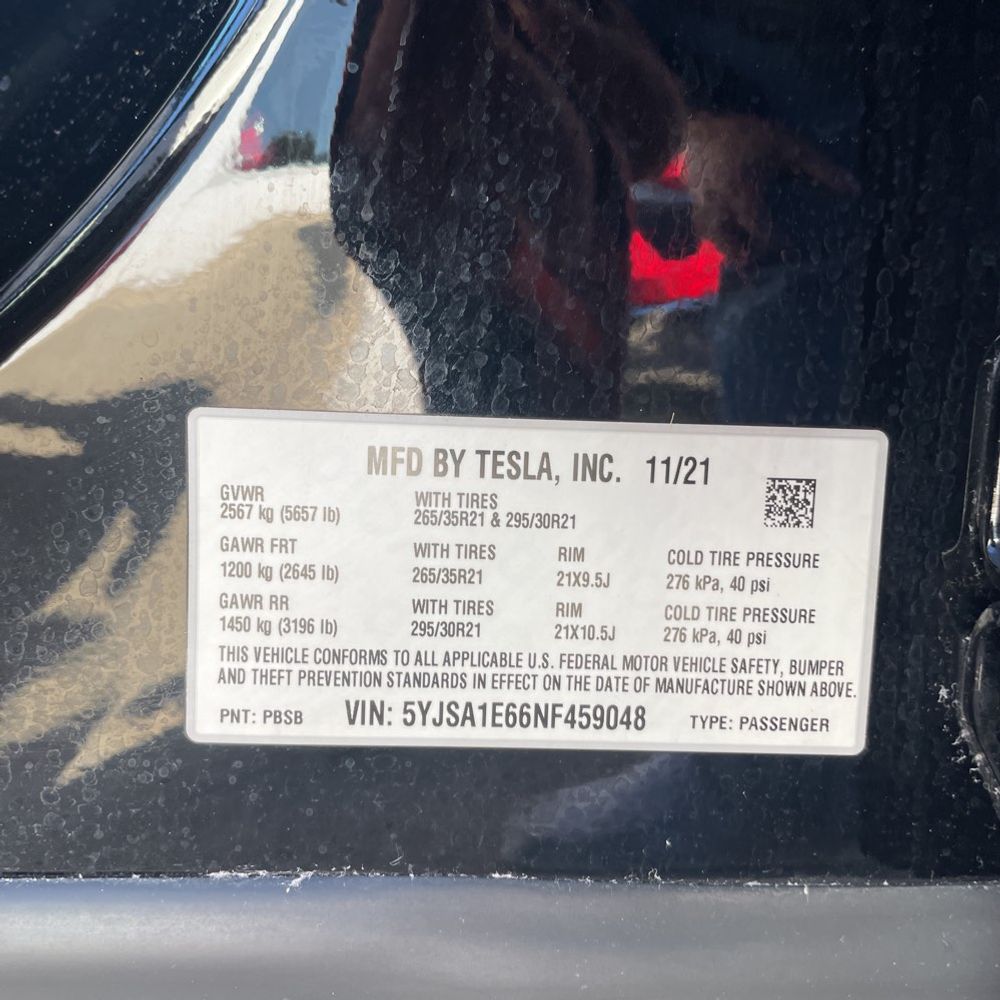 2022 Tesla Model S Plaid