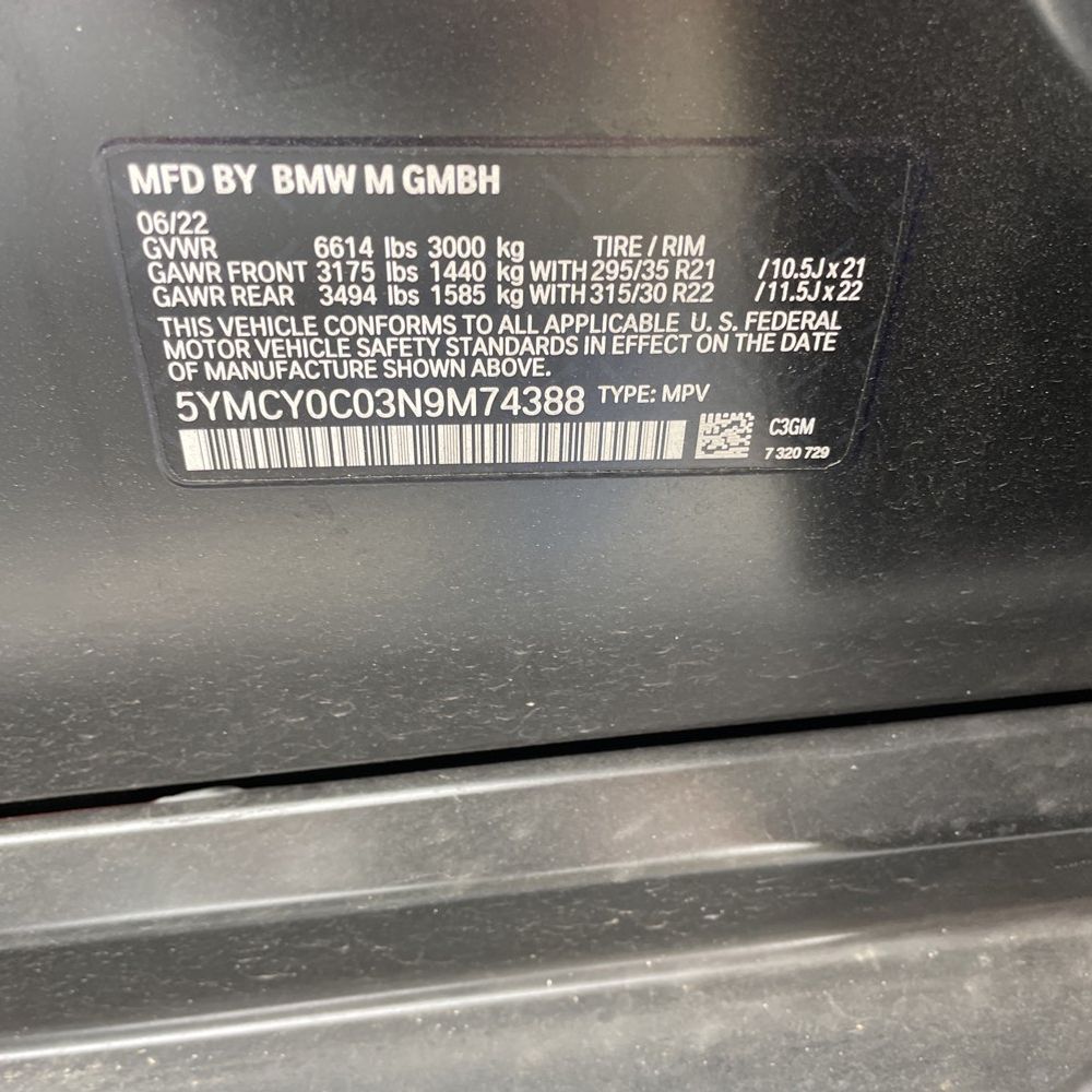 2022 BMW X6 M