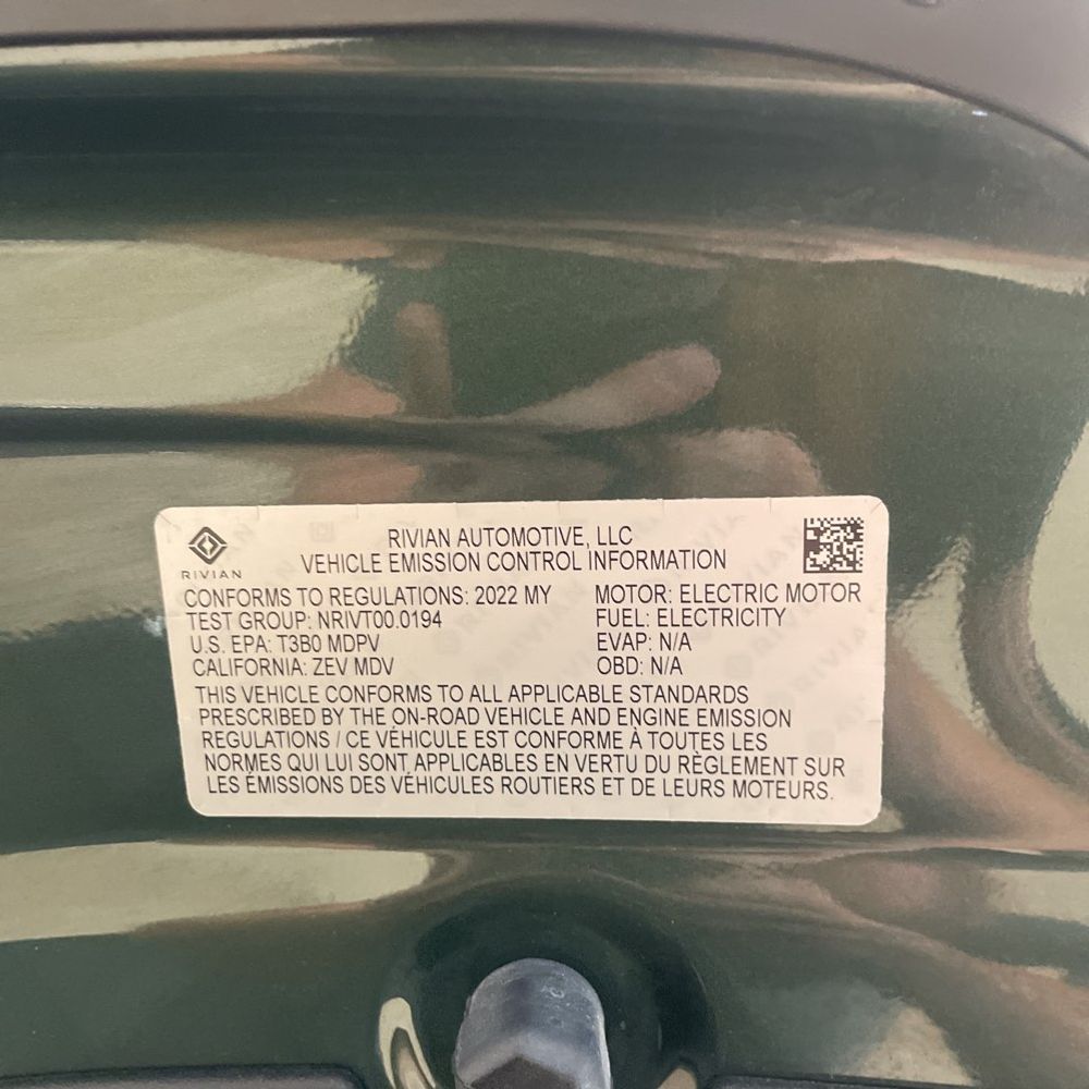 2022 Rivian R1T Adventure