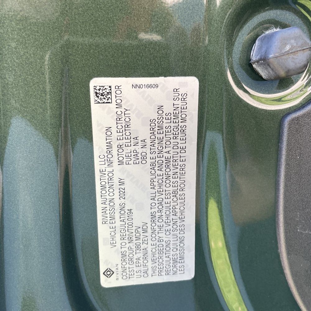 2022 Rivian R1T Adventure