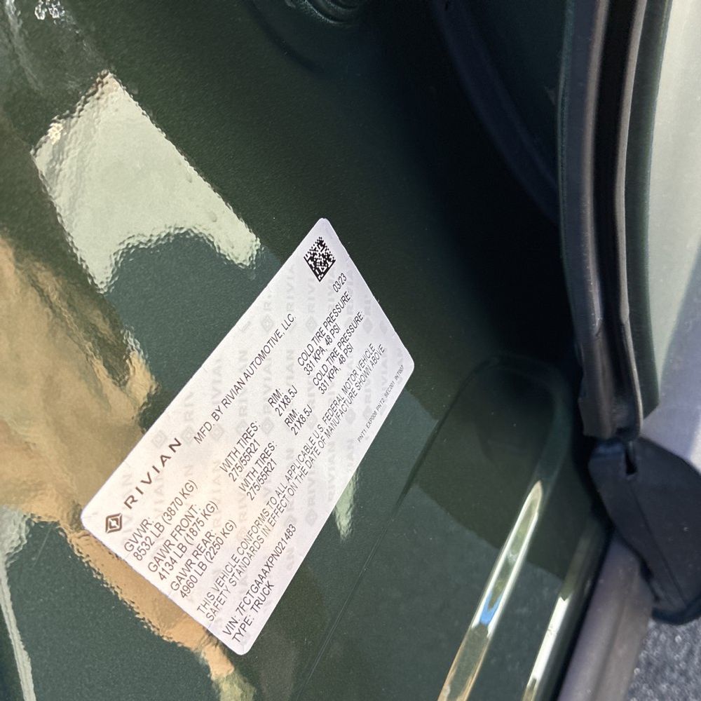 2023 Rivian R1T Adventure Quad-Motor