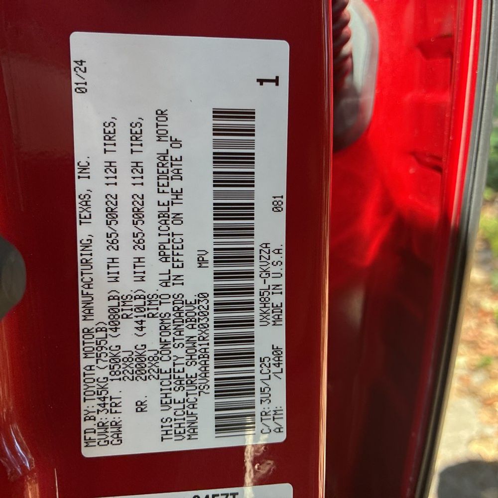 2024 Toyota Sequoia Capstone