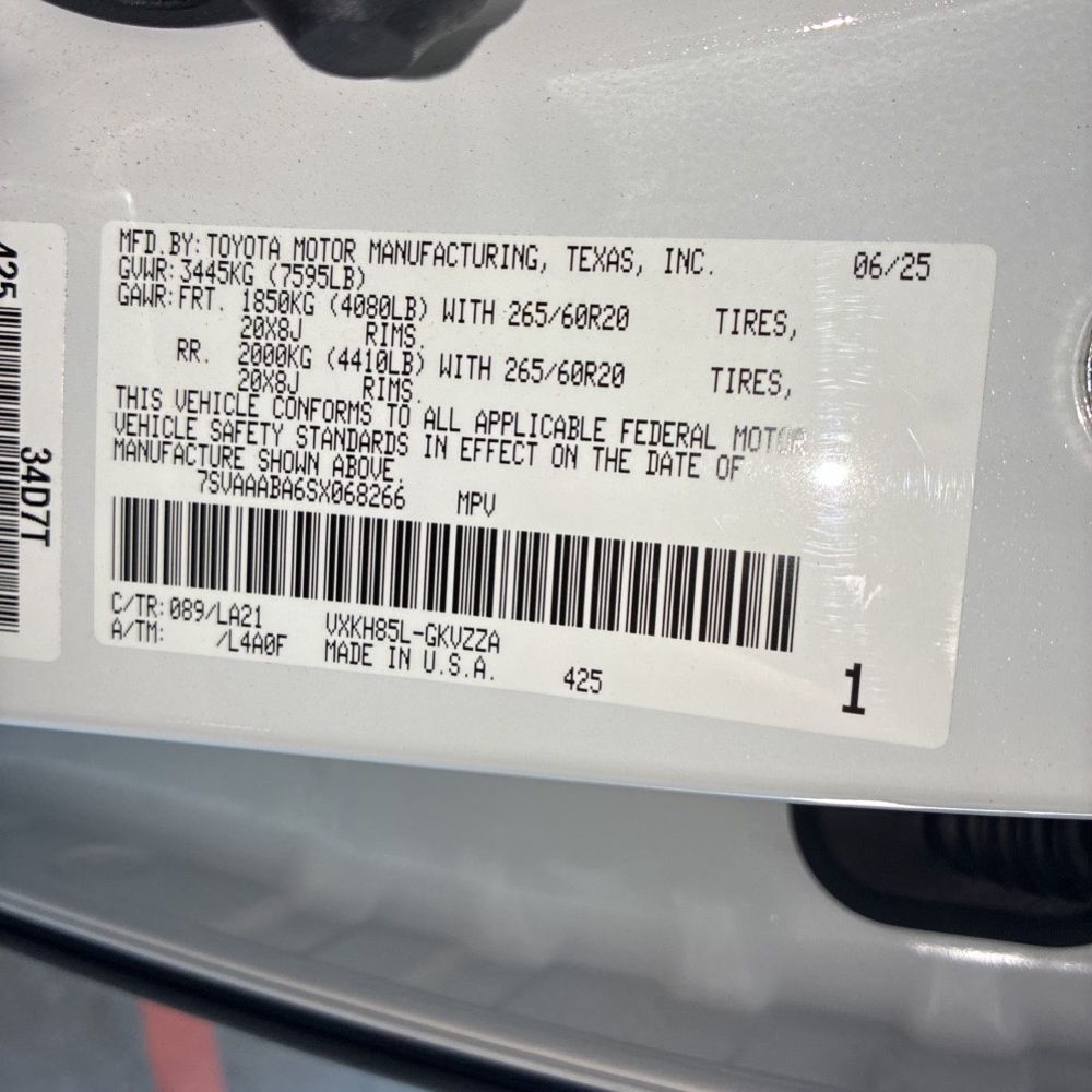 2025 Toyota Sequoia Platinum