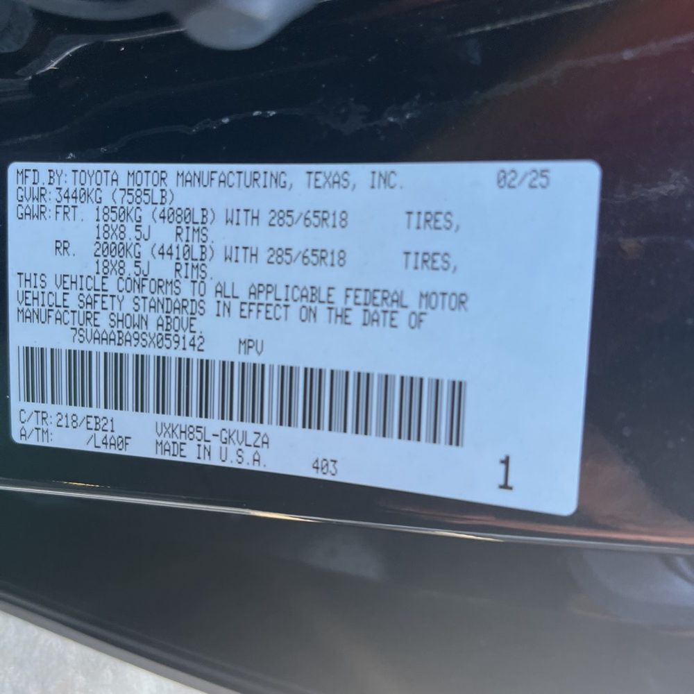 2025 Toyota Sequoia TRD Pro