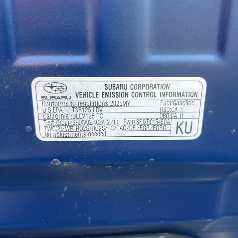 2025 Subaru WRX Limited