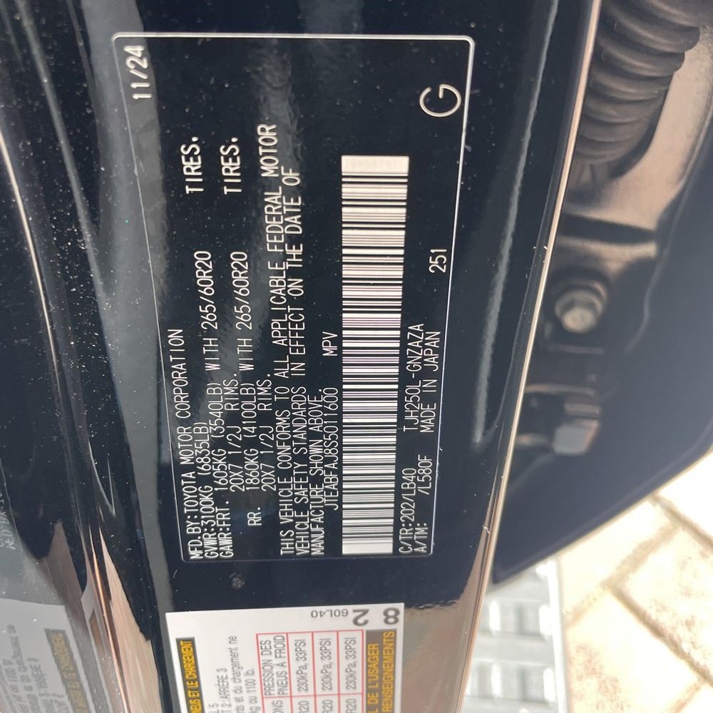 2025 Toyota Land Cruiser Base