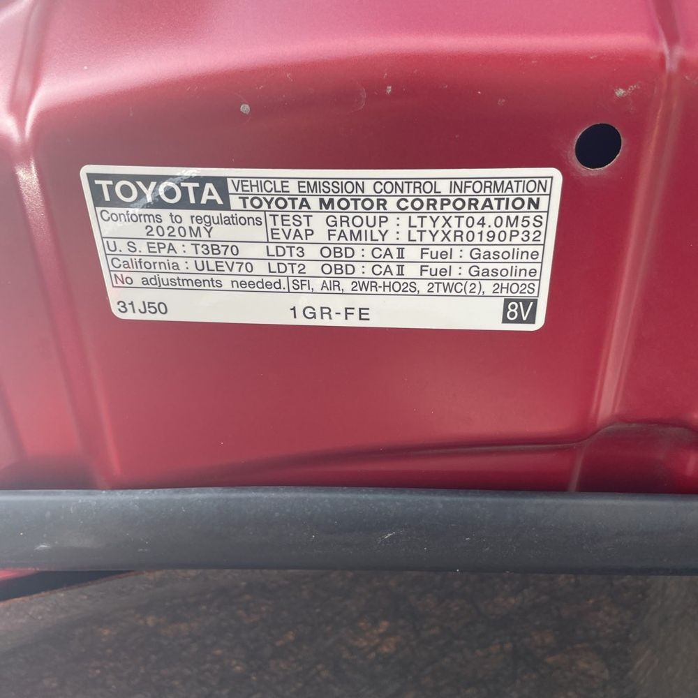 2020 Toyota 4Runner TRD Off-Road Premium