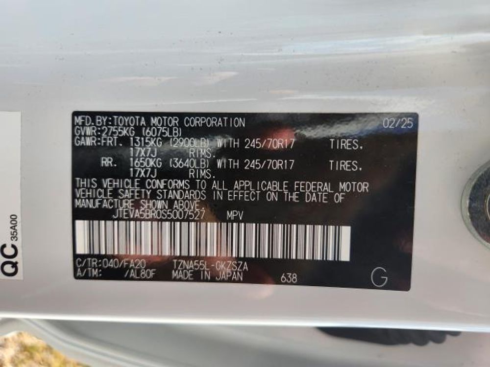 2025 Toyota 4Runner SR5