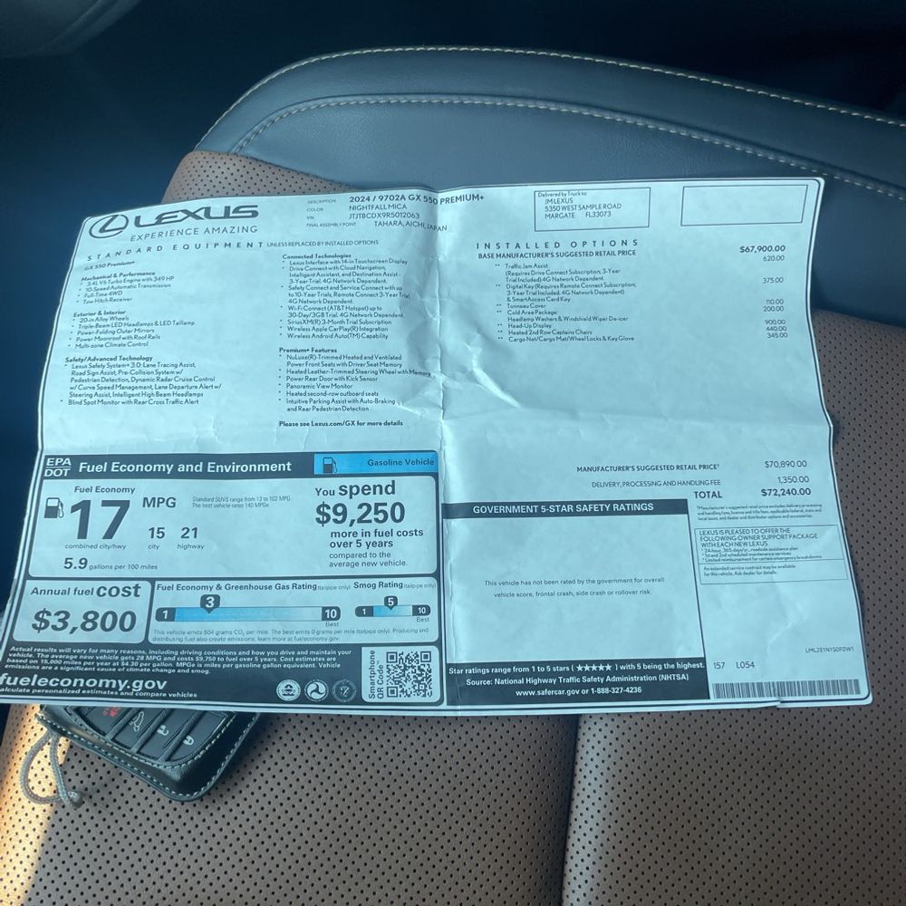 2024 Lexus GX 550 Premium+